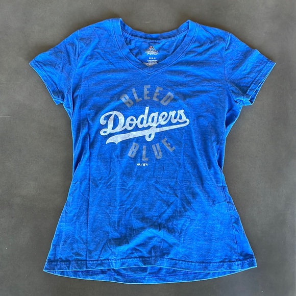 Majestic | Tops | Dodgers Bleed Blue Tshirt | Poshmark